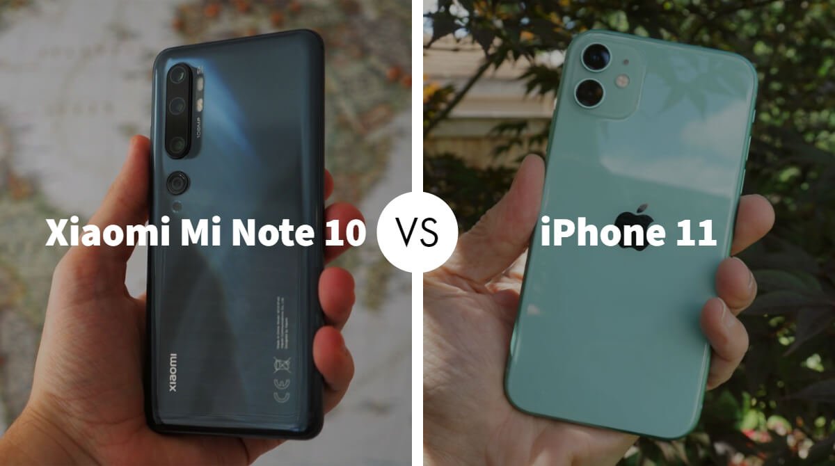 iphone11 vs Mi Note10