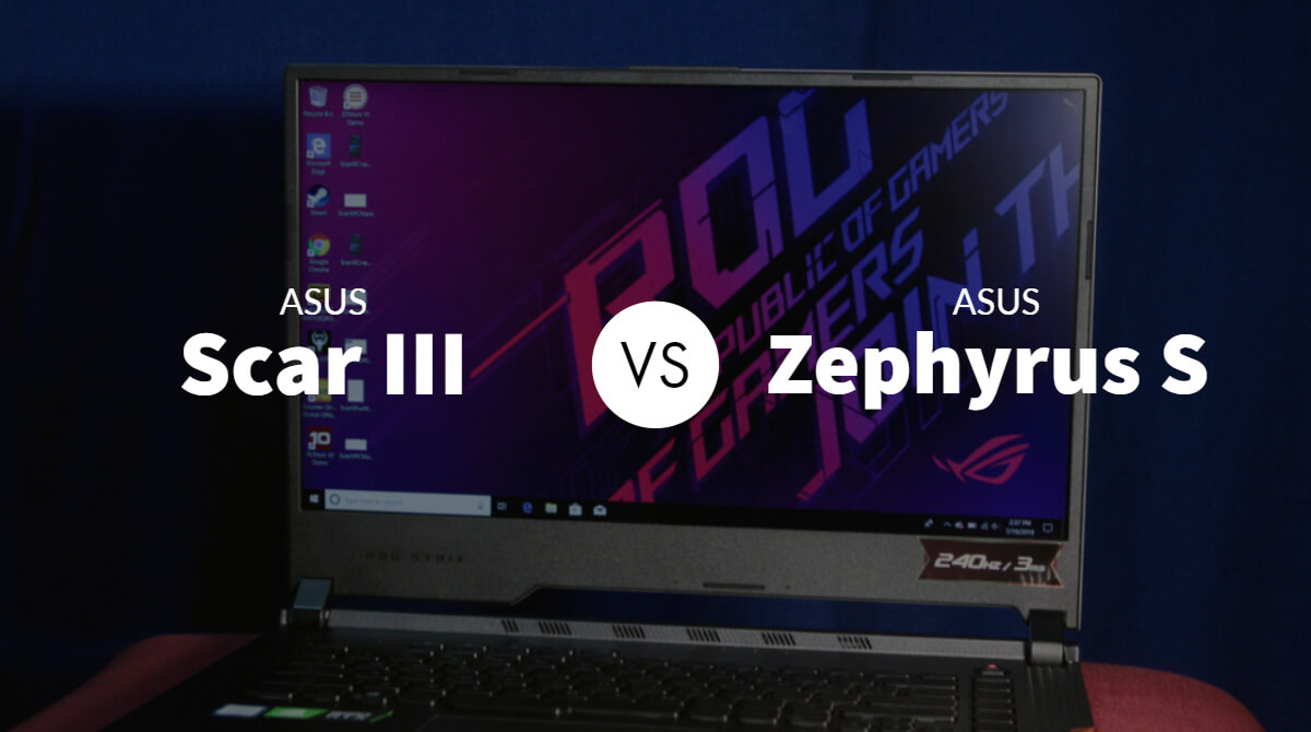 ASUS Scar III vs ASUS Zephyrus S GX502