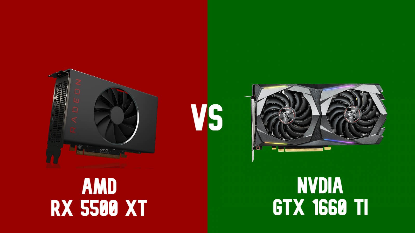 Gtx 1660 super vs rx 580