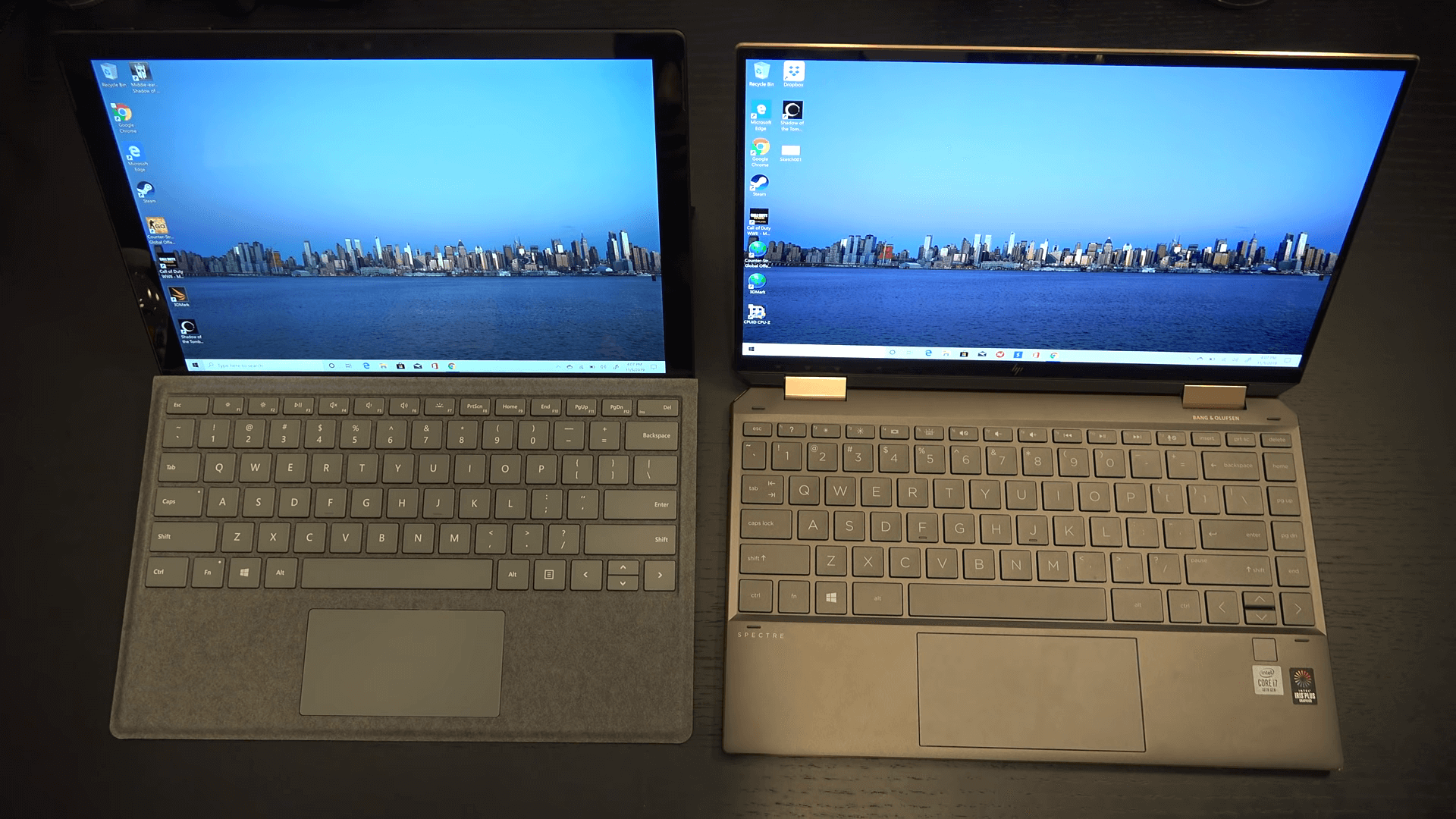 HP Spectre X360 13 vs Microsoft Surface Pro 7