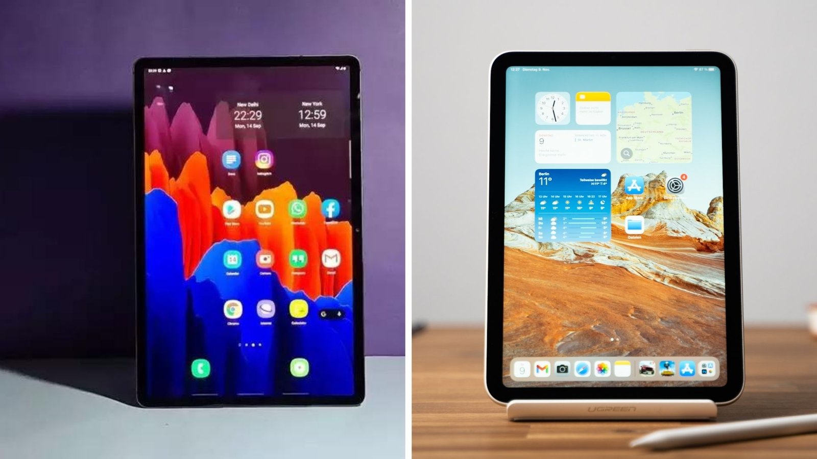 Display: iPad Mini 6 vs Samsung Tab S7