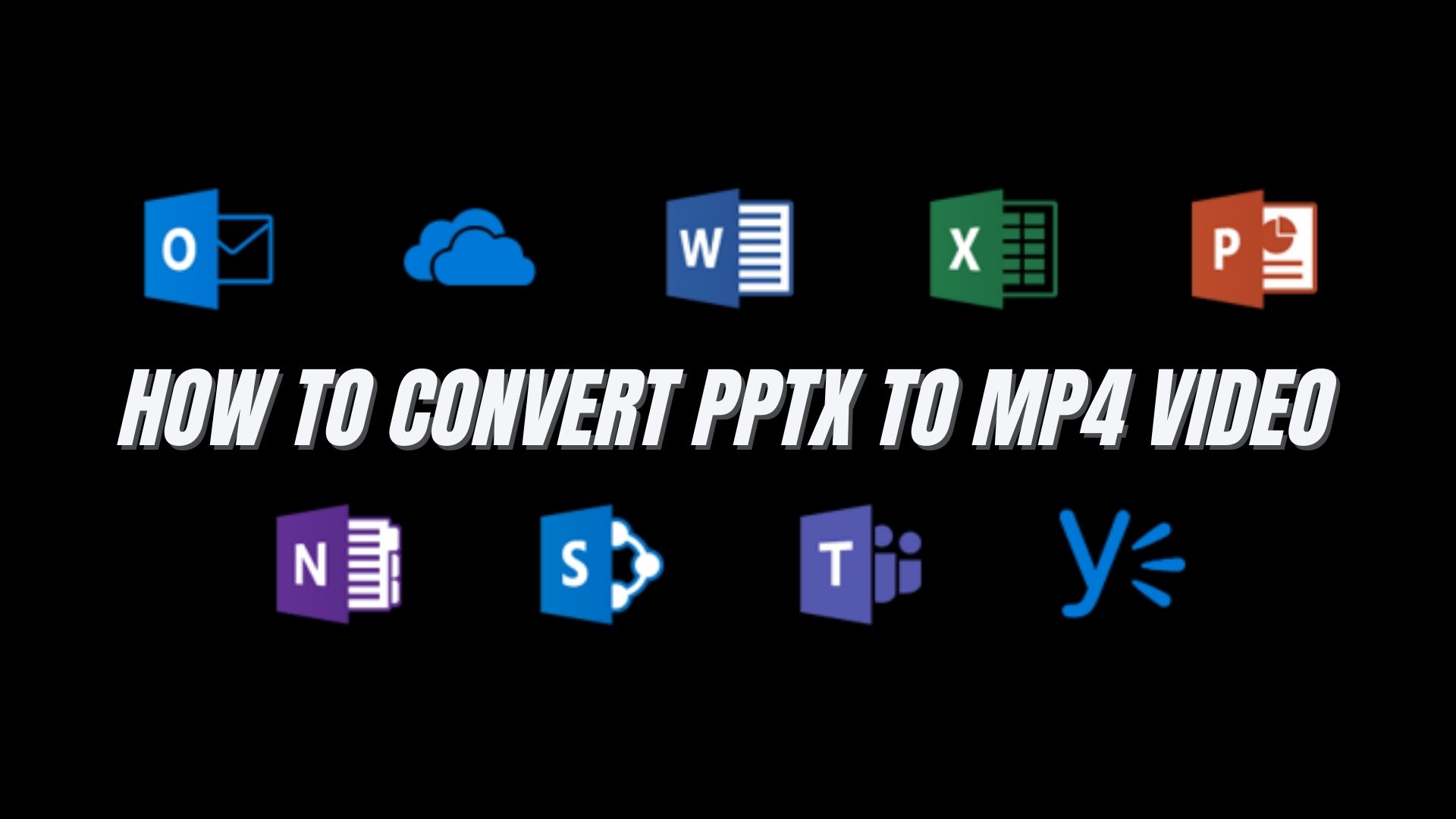 Convert PPTX to MP4 Video