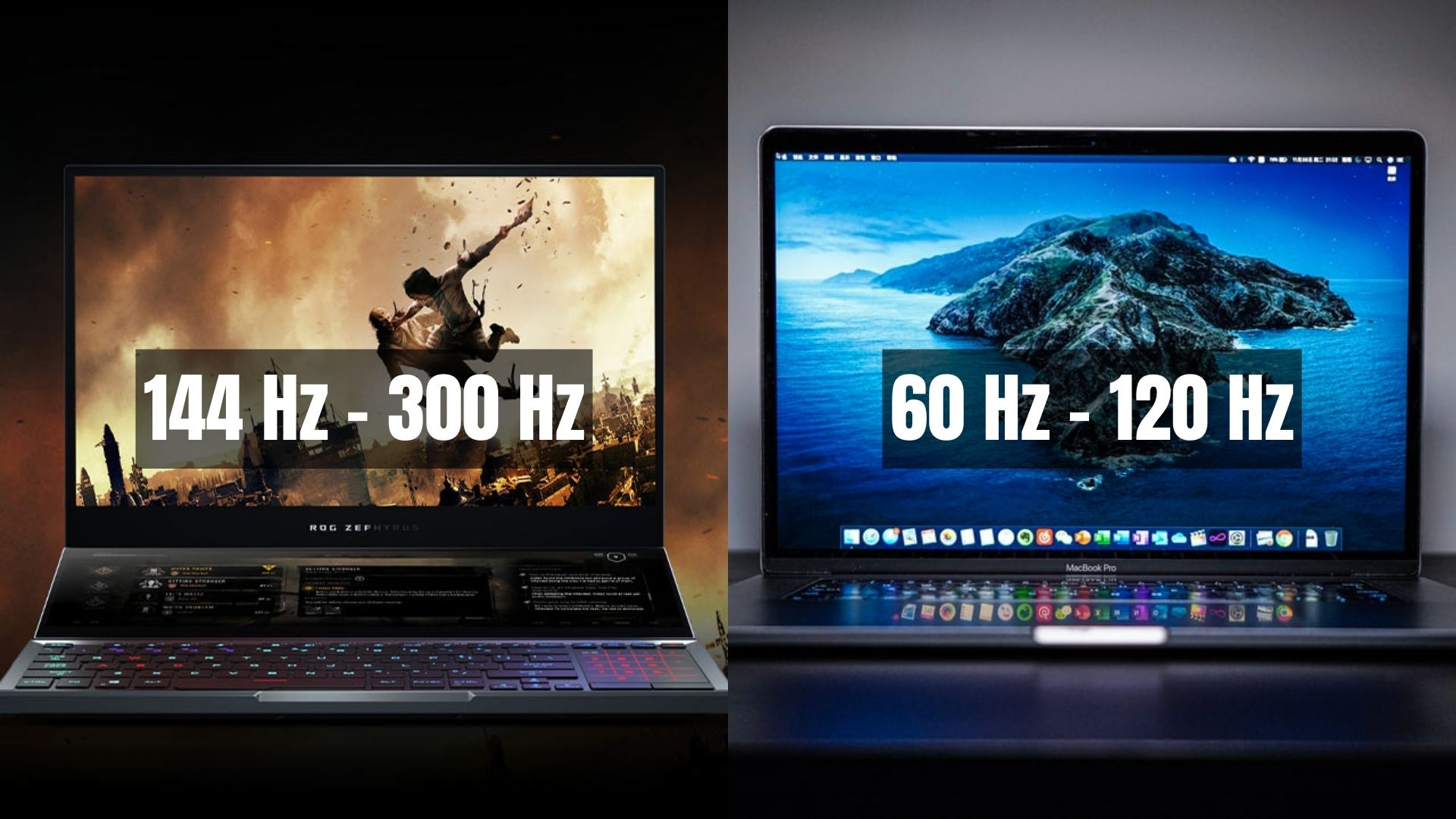 Gaming vs Normal Laptop Display