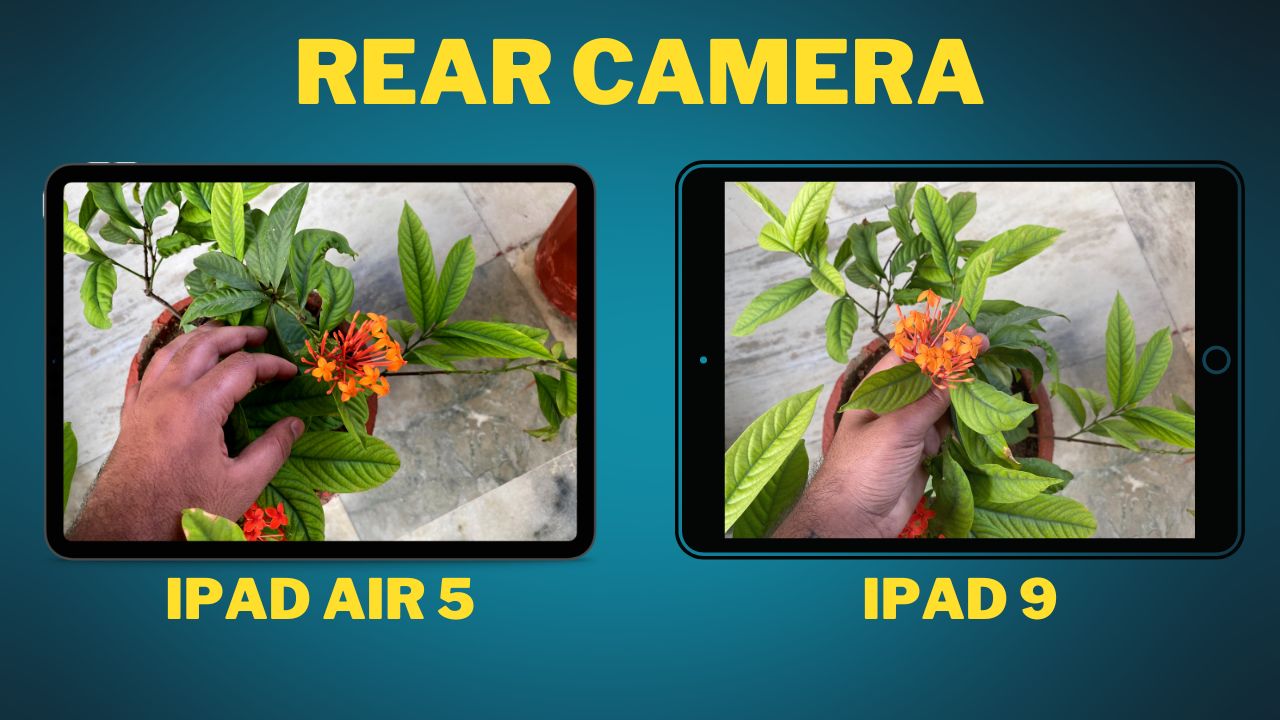iPad Air 5 vs iPad 9 Rear Camera