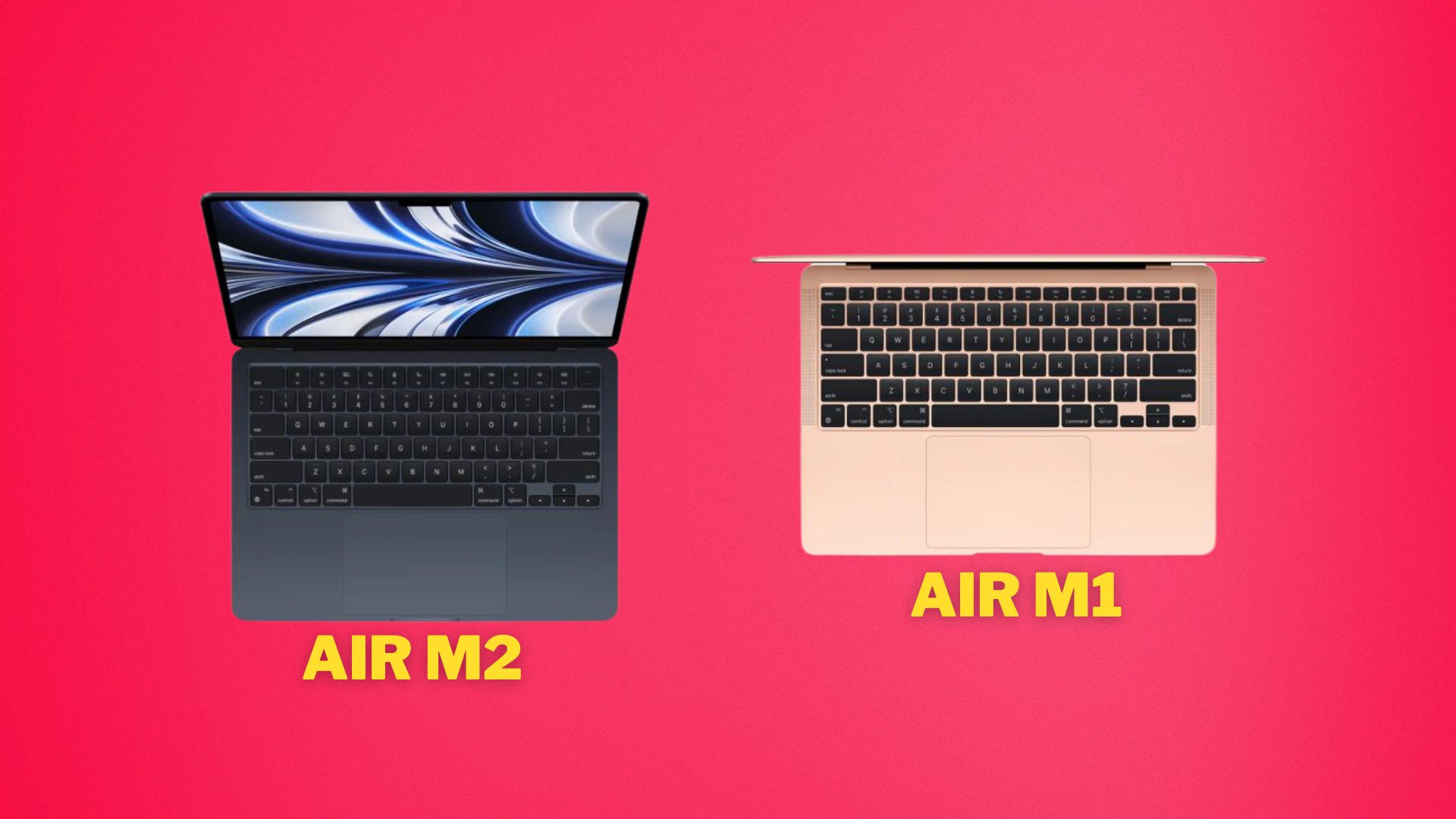 MacBook Air M2 vs MacBook Air M1 Keyboard and Trackpad