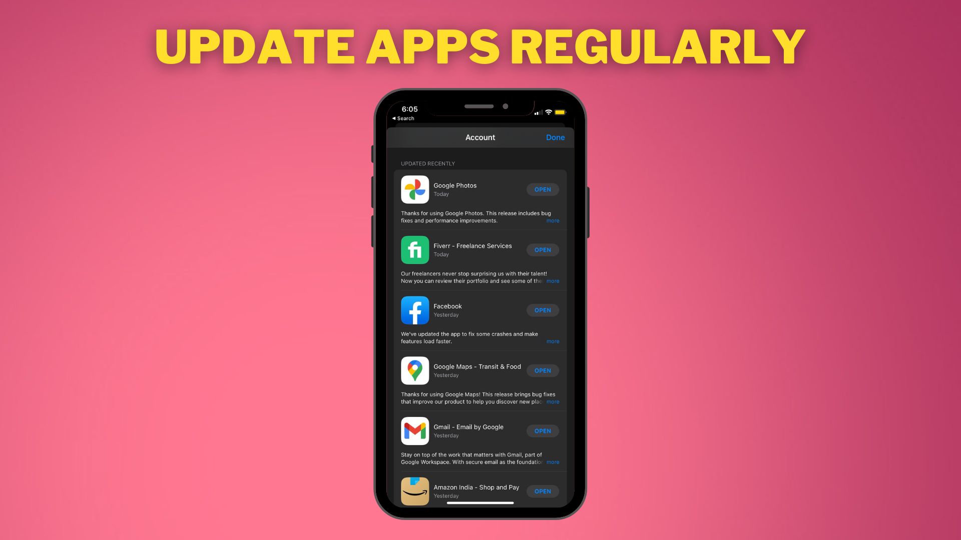 Update Apps Regularly
