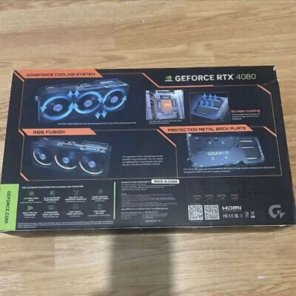 Gigabyte NVIDIA RTX 4080 16GB Gaming OC Box