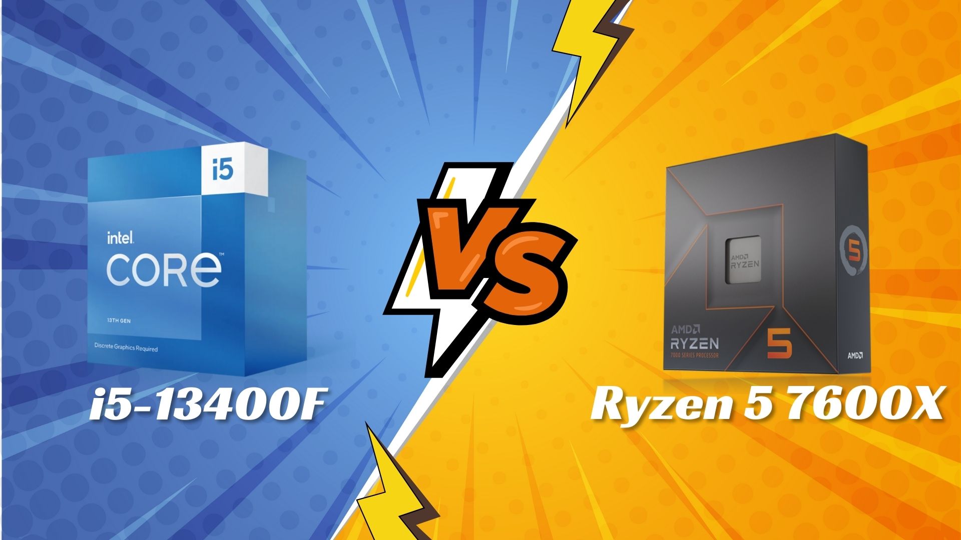 Intel Core i5-13400F vs AMD Ryzen 5 7600X