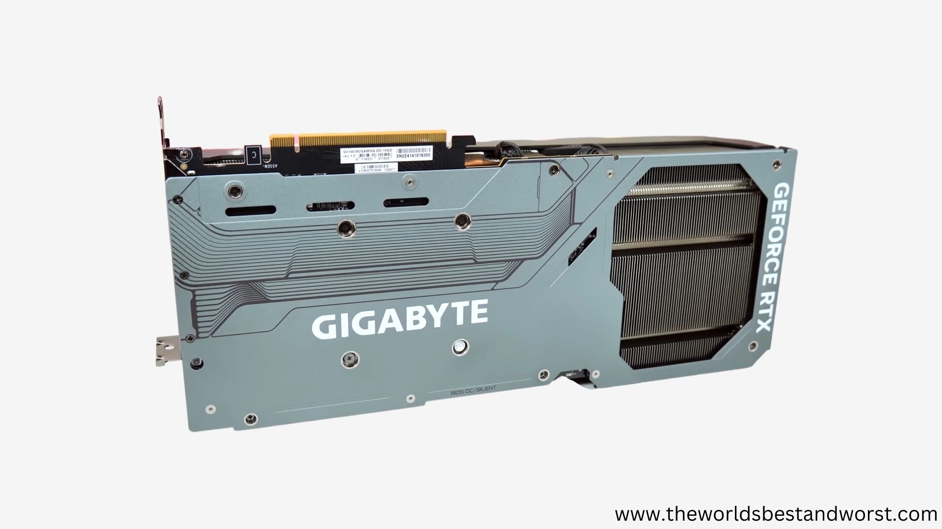 Gigabyte NVIDIA RTX 4080 16GB Gaming OC Backplate