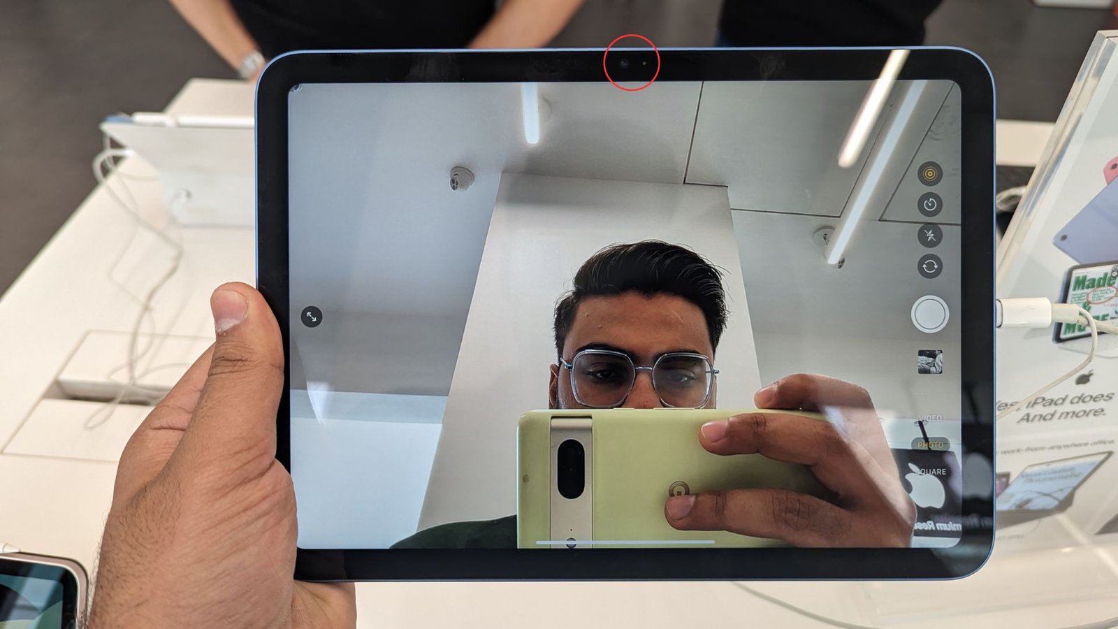 iPad 10 Front Camera Position