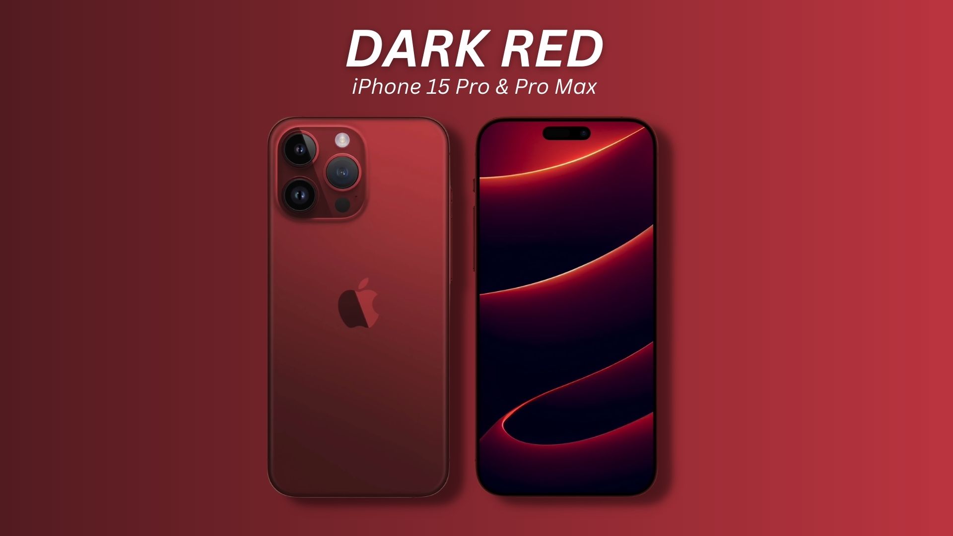 iPhone 15 Pro - Dark Red Color