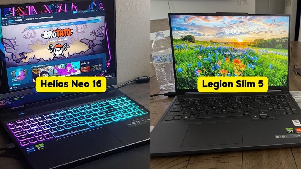 Acer Predator Helios Neo 16 vs Lenovo Legion Slim 5