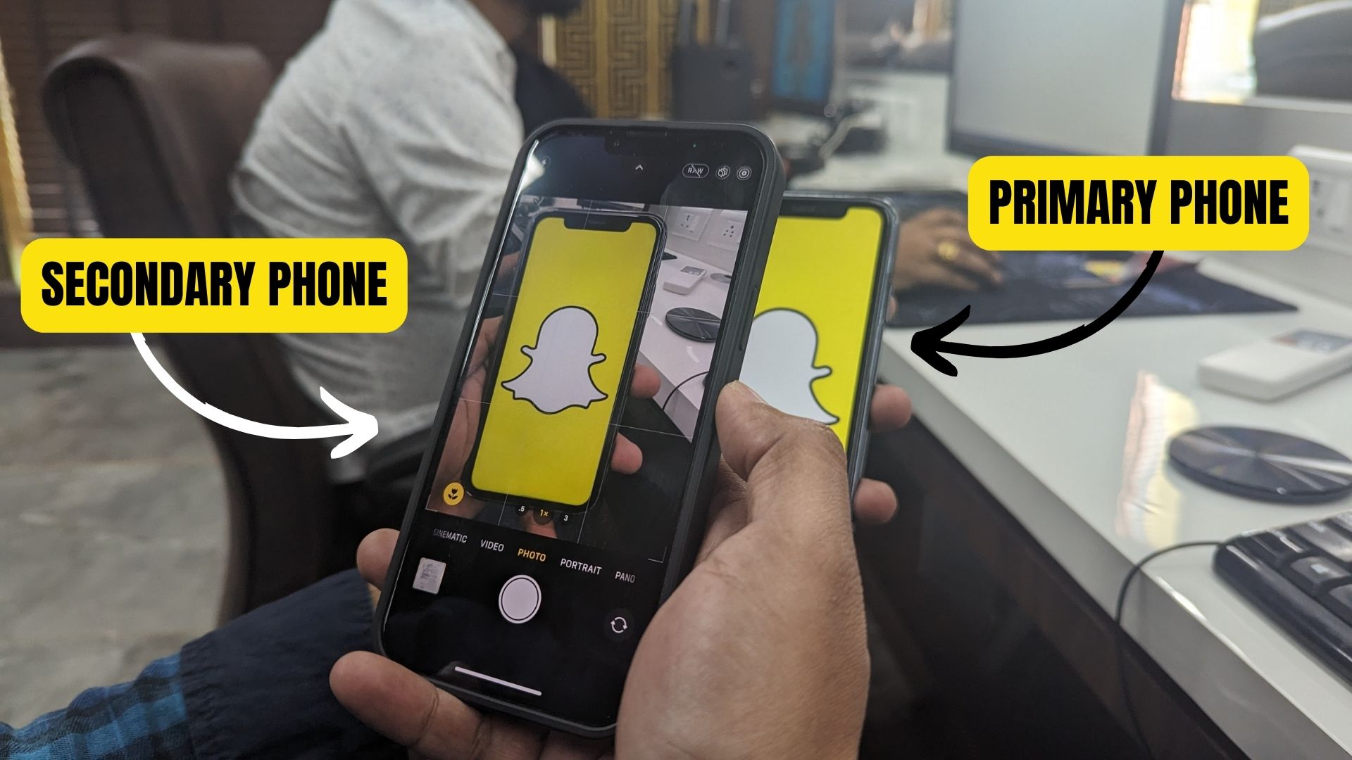 Use Another Phone to Capture Snap
