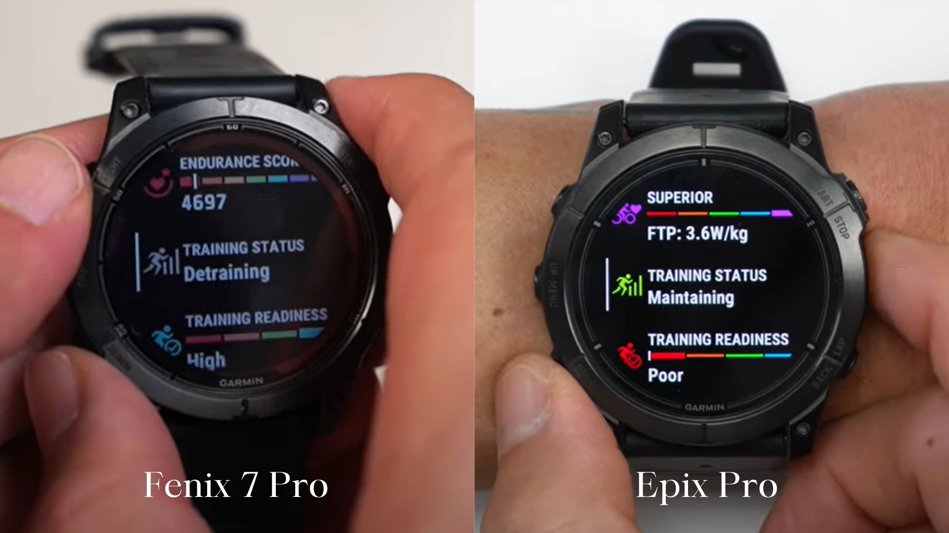 Epix Pro vs Fenix 7 Pro: Training Features 