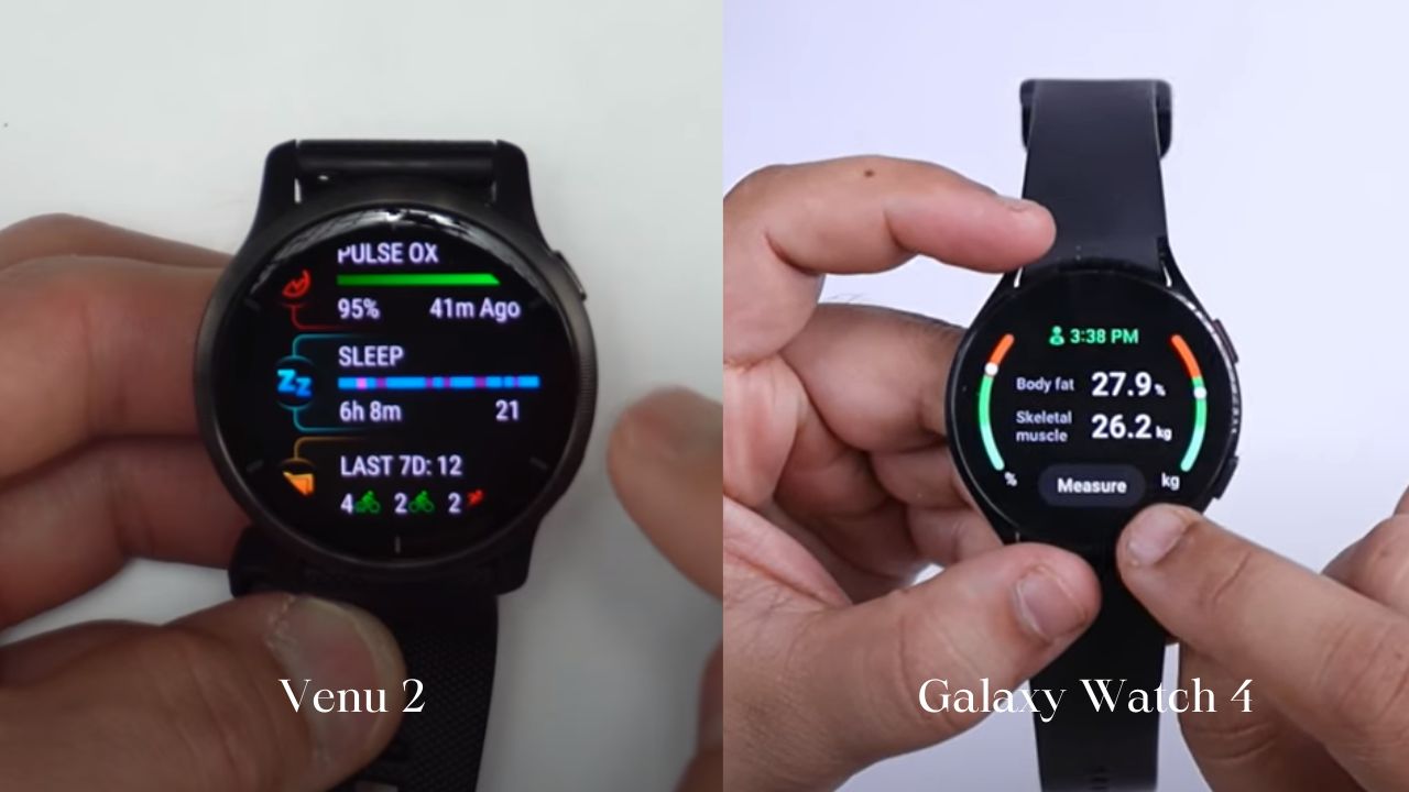 Garmin Venu 2 vs Galaxy Watch 4 Health & Fitness Tracking