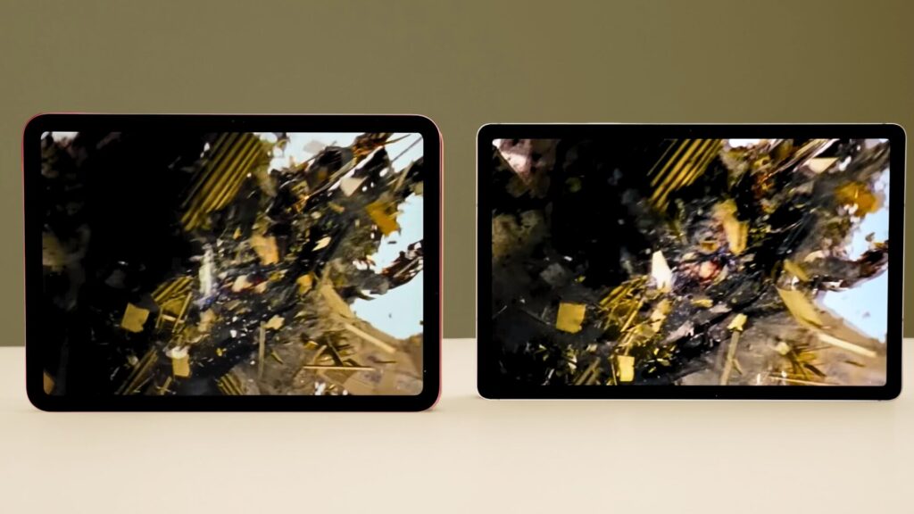 iPad 10 vs Galaxy Tab S9 FE Display