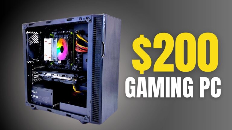 Best Budget Gaming PC Build Under $200