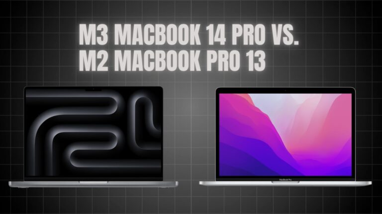 M3 MacBook 14 Pro vs. M2 MacBook Pro 13