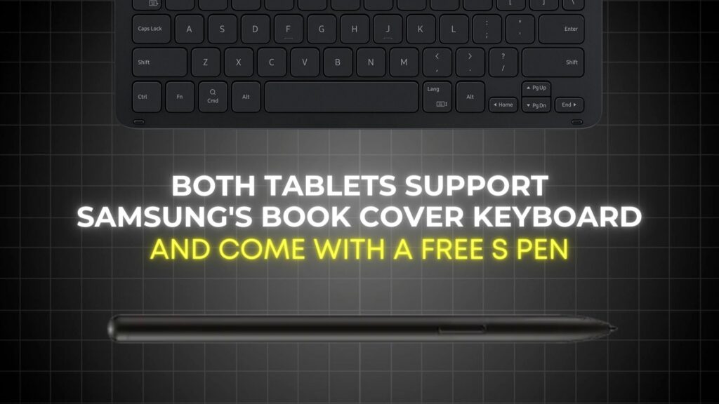 Tab S9 FE vs Tab S9 - Keyboard