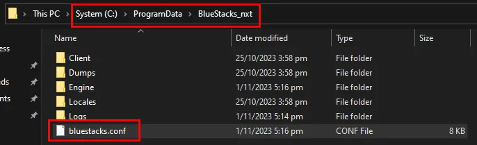Bluestacks Config File