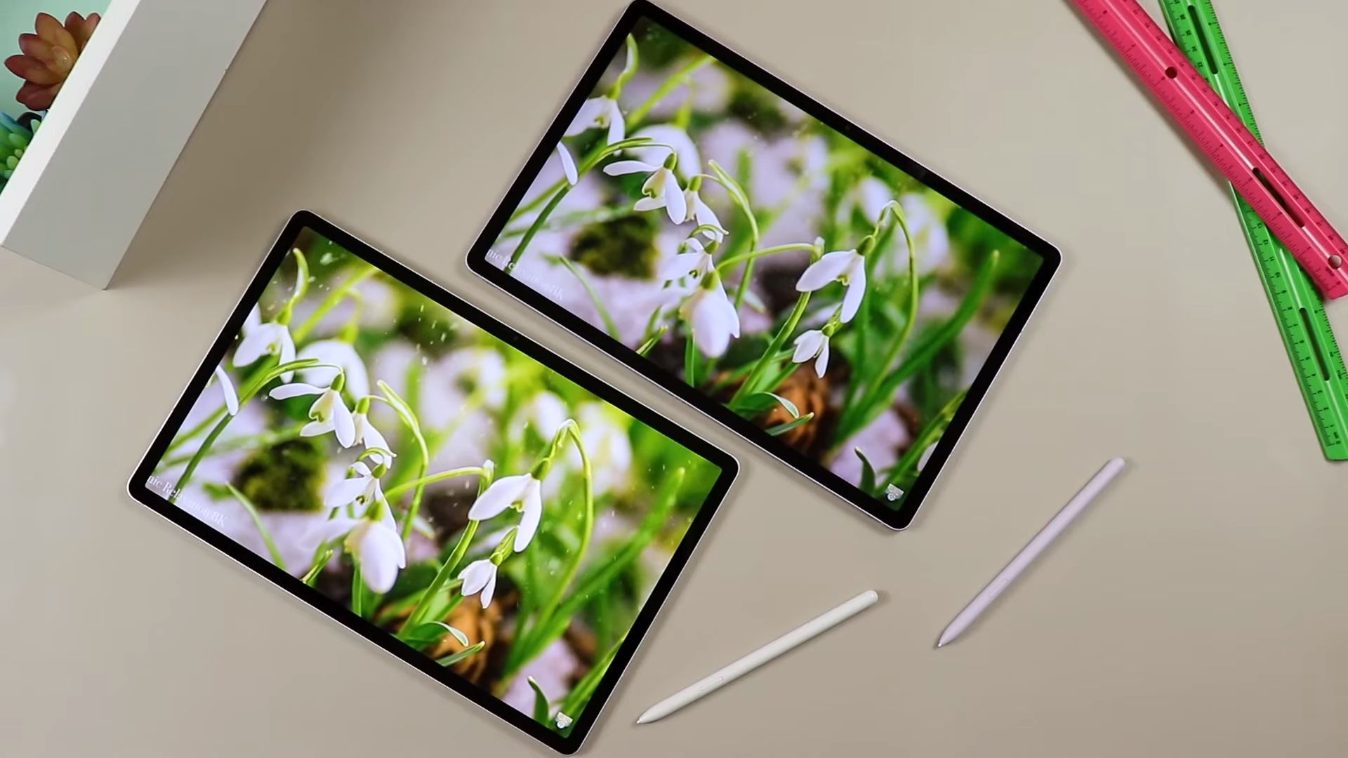 Samsung Galaxy Tab S9 FE Plus vs S9 Plus Display