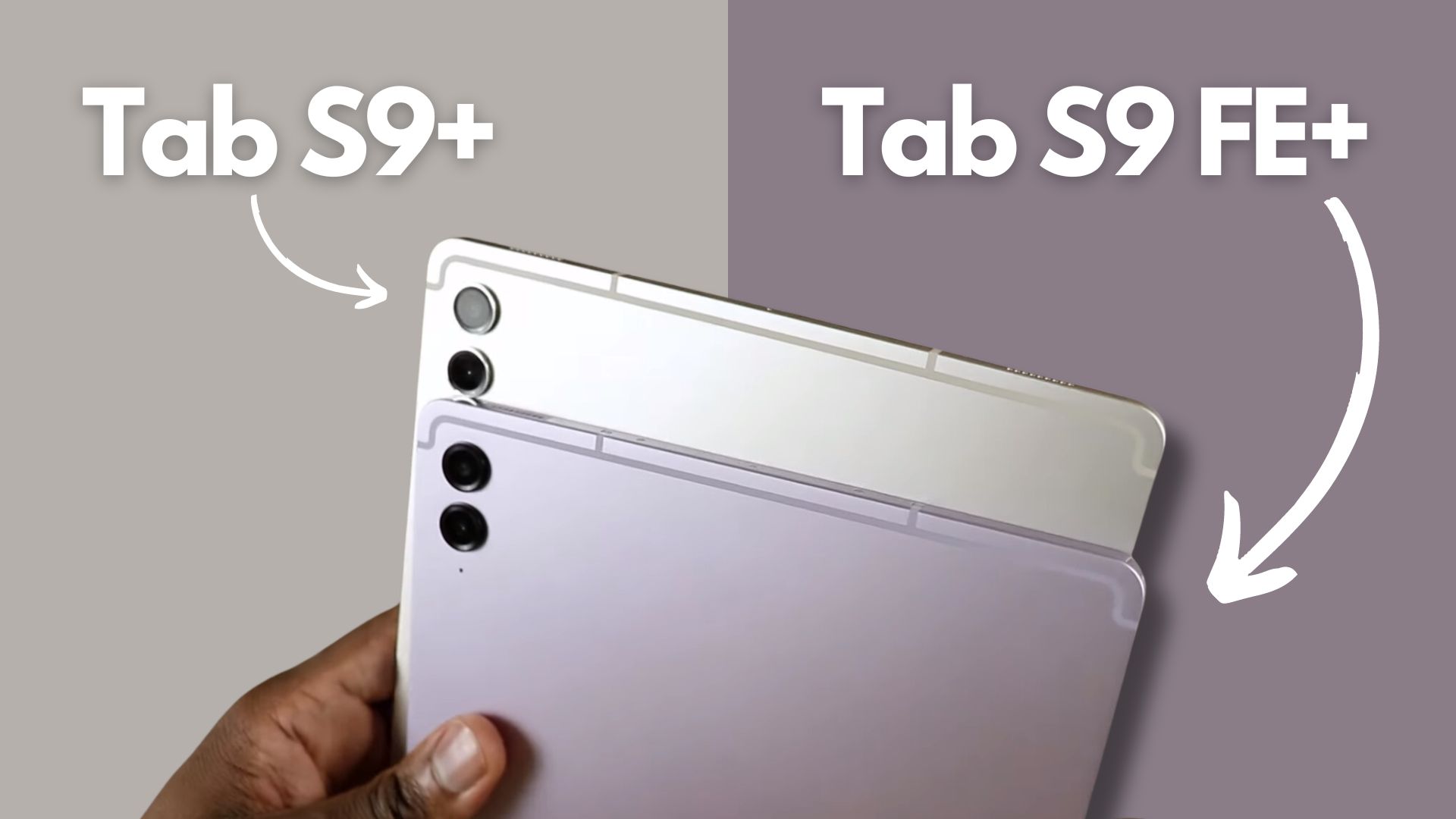 Samsung Galaxy Tab S9 FE Plus vs S9 Plus